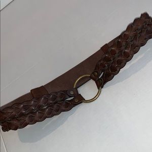 Chico’s Leather Braided Adjustable Belt